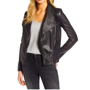 Chelsea•28 buttery soft leather Moto jacket size S